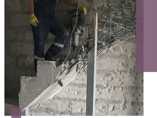 Демонтаж металлических и бетонных лестниц в Верхнем Уфалее