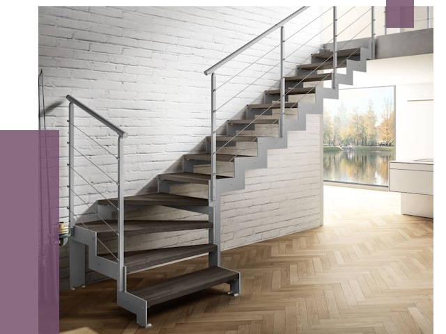 Г-образные лестницы под ключ в Верхнем Уфалее от 37098 руб. | ПРОЛЁТ-Врф