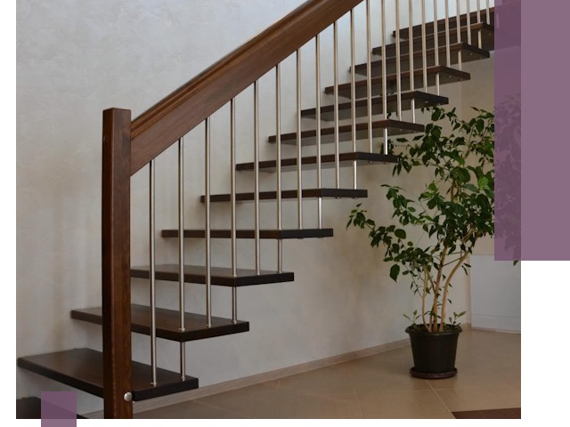 Лестницы на больцах под ключ в Верхнем Уфалее – изготовление и монтаж