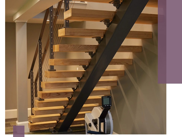 Лестницы на монокосоурах под ключ в Верхнем Уфалее - изготовление и монтаж