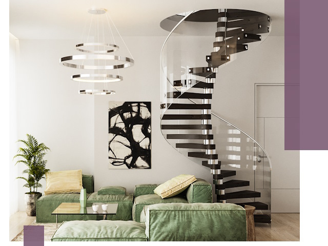 Лестницы для двухуровневой квартиры в Верхнем Уфалее — изготовление и монтаж