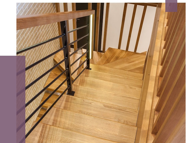 Лестницы из ясеня в Верхнем Уфалее под ключ от 10029 руб. 
