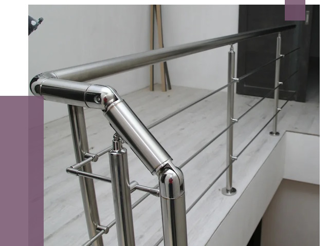 Перила из нержавеющей стали в Верхнем Уфалее от 9006 руб. под ключ | ПРОЛЁТ-Врф