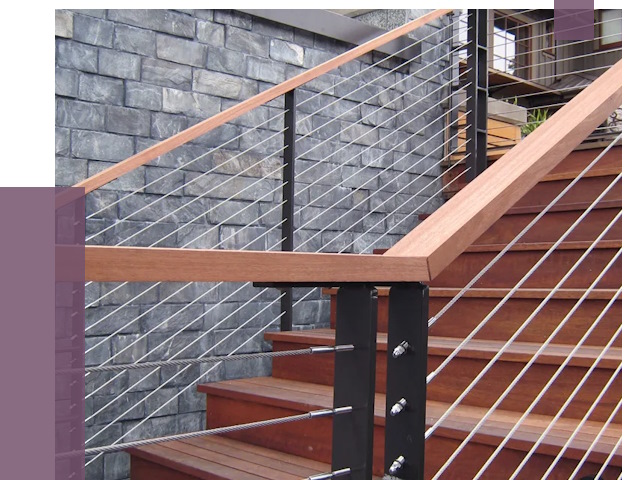 Тросовые перила под ключ в Верхнем Уфалее от 7778 руб.