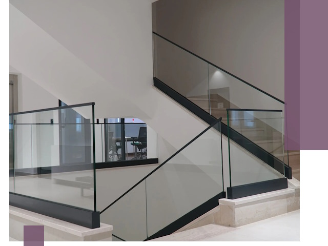 Стеклянные перила премиум-класса с установкой в Верхнем Уфалее