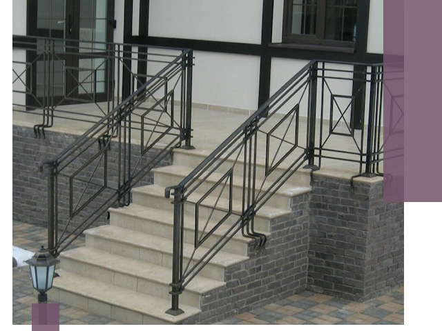 Перила для крыльца в Верхнем Уфалее — монтаж, изготовление и установка