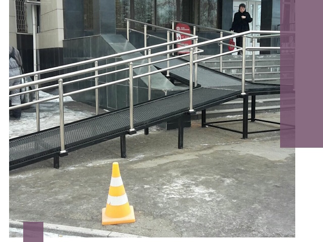 Стационарные пандусы под ключ в Верхнем Уфалее — изготовление и монтаж