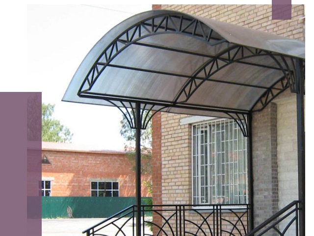 Металлические навесы и козырьки в Верхнем Уфалее от 12793 руб.