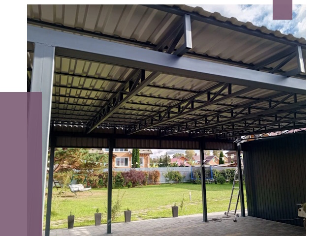 Монтаж навесов в Верхнем Уфалее от 7368 руб. — установка навеса | ПРОЛЁТ-Врф