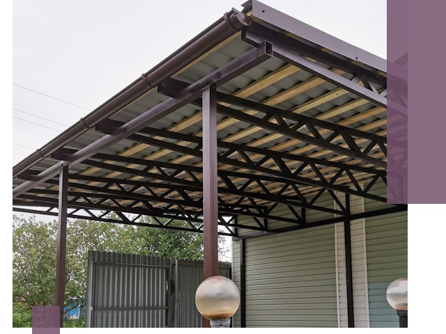 Навесы под ключ в Верхнем Уфалее: изготовление, монтаж и гарантия