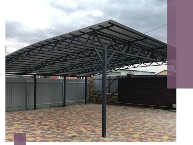 Недорогие навесы под ключ в Верхнем Уфалее — изготовление и монтаж