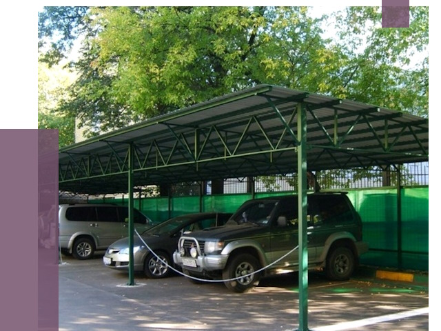 Навесы для парковки в Верхнем Уфалее от 80337 руб. заказать | ПРОЛЁТ-Врф