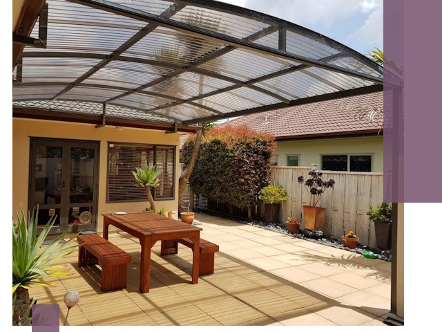 Навесы во двор под ключ в Верхнем Уфалее — изготовление и монтаж