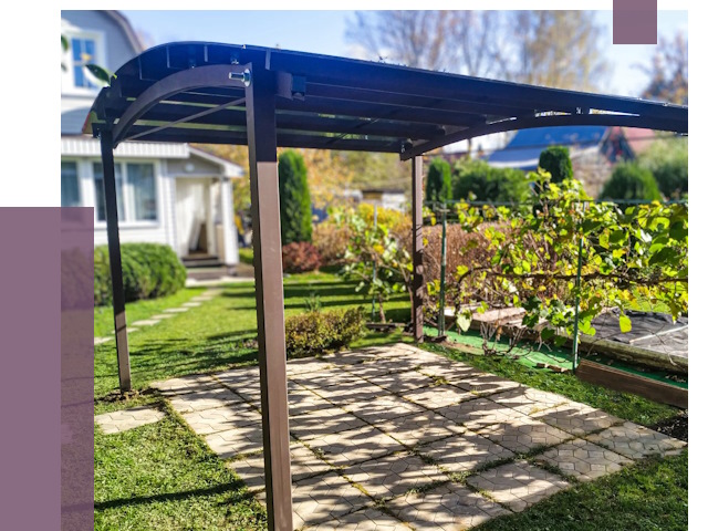 Навесы для дачи в Верхнем Уфалее от 12741 руб. под ключ — ПРОЛЁТ-Врф