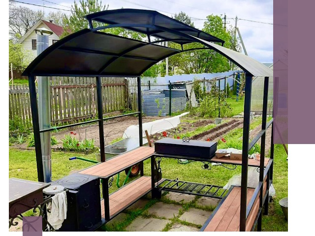 Навесы для барбекю в Верхнем Уфалее: изготовление, монтаж и демонтаж