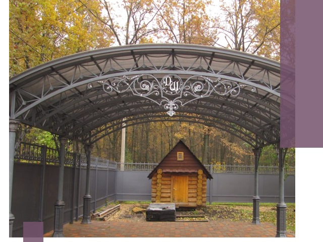 Кованые навесы премиум-класса под заказ в Верхнем Уфалее