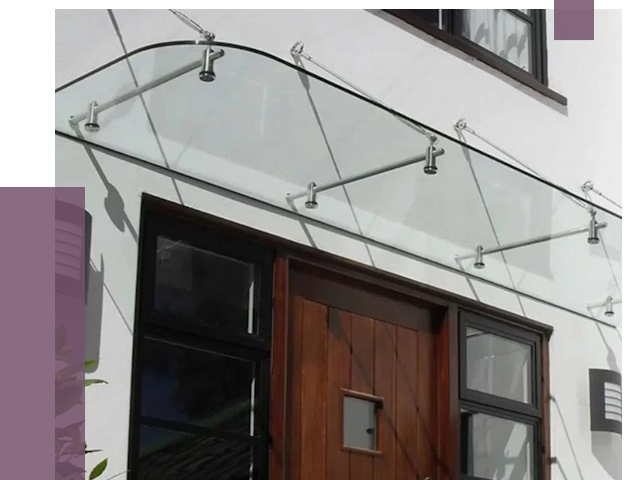 Стеклянные козырьки в Верхнем Уфалее от 18933 руб. | ПРОЛЁТ-Врф