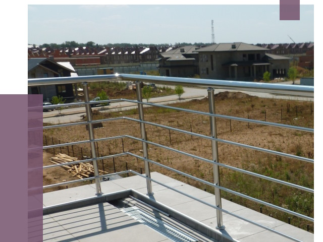 Парапеты из нержавеющей стали в Верхнем Уфалее от 7983 руб. за м² | ПРОЛЁТ-Врф