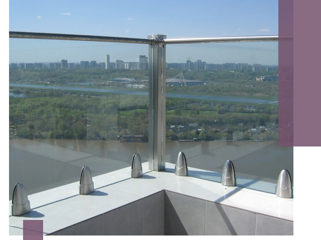 Стеклянные парапеты премиум класса в Верхнем Уфалее для домов и бизнесов