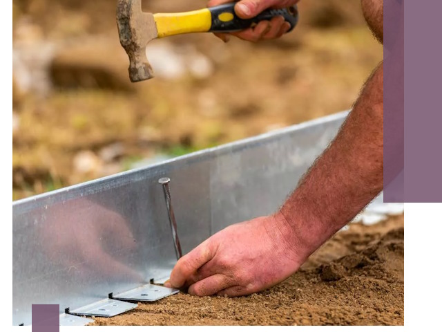 Монтаж металлических бордюров в Верхнем Уфалее быстро и качественно