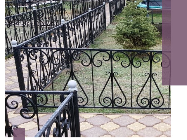 Кованые газонные ограждения под ключ в Верхнем Уфалее