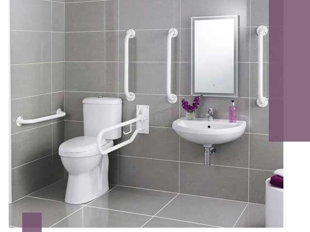 Поручни для санузлов в Верхнем Уфалее: установка, ремонт и монтаж